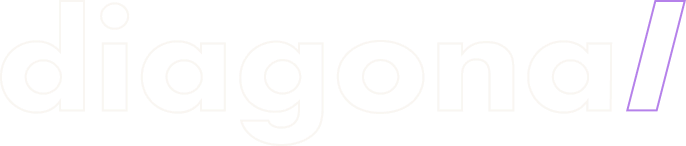 Logo diagonal vazada